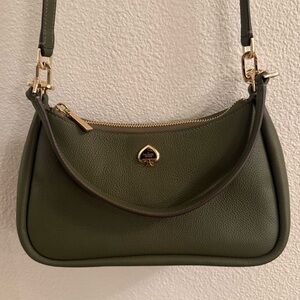 Kate Spade Kayla Small Convertible Shoulder/Crossbody Bag Seaweed Green NWOT